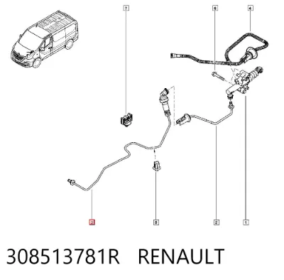 Manguera de embrague RENAULT 308513781R