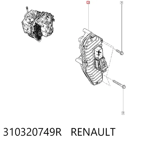 Módulo de control electrónico de la transmisión automática 310320749R Renault (RVI)