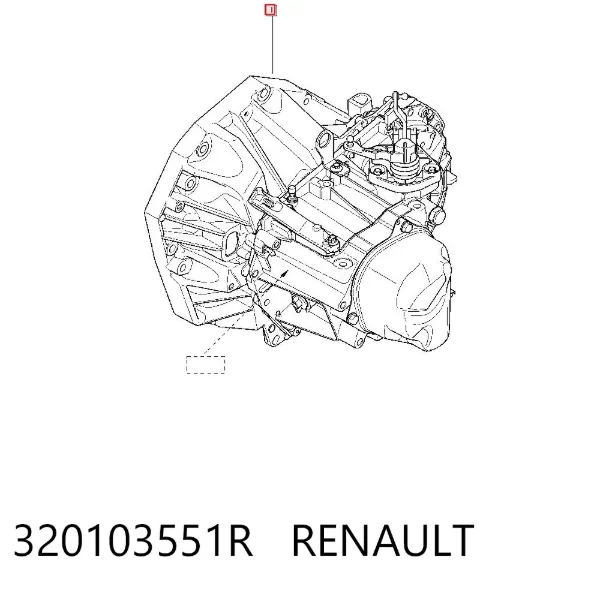 Caja de cambios 320103551R Renault (RVI)