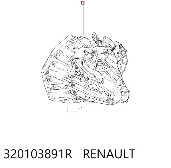 Caja de cambios 320103891R Renault (RVI)