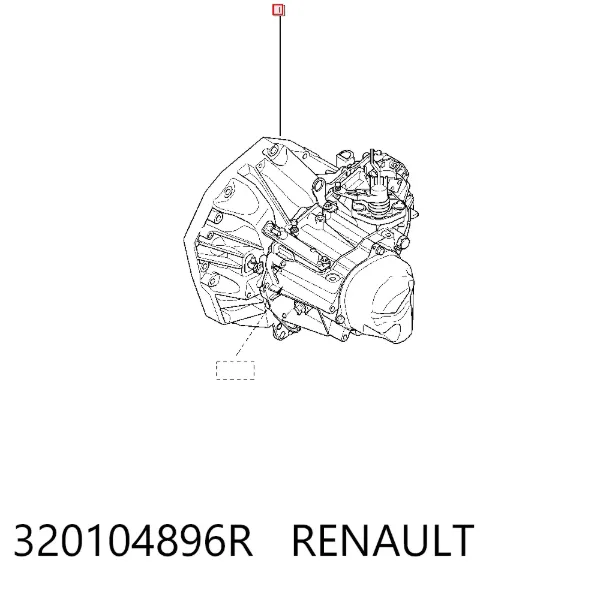 Caja de cambios 320104896R Renault (RVI)