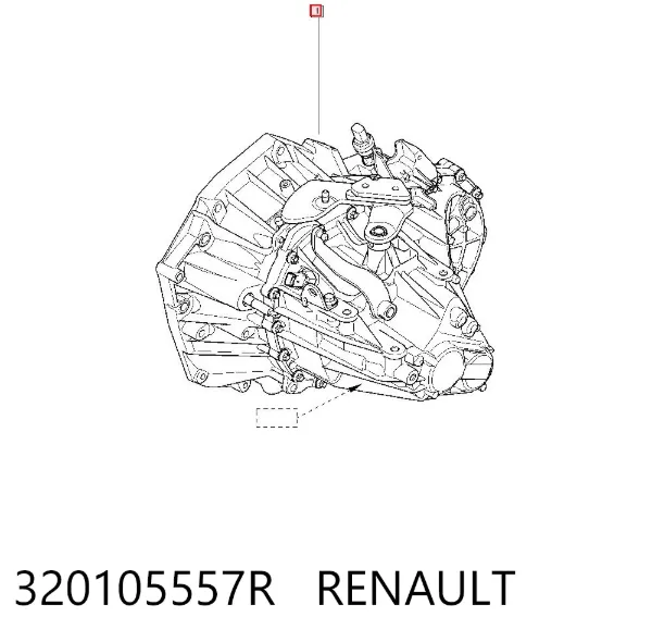 Caja de cambios 320105557R Renault (RVI)