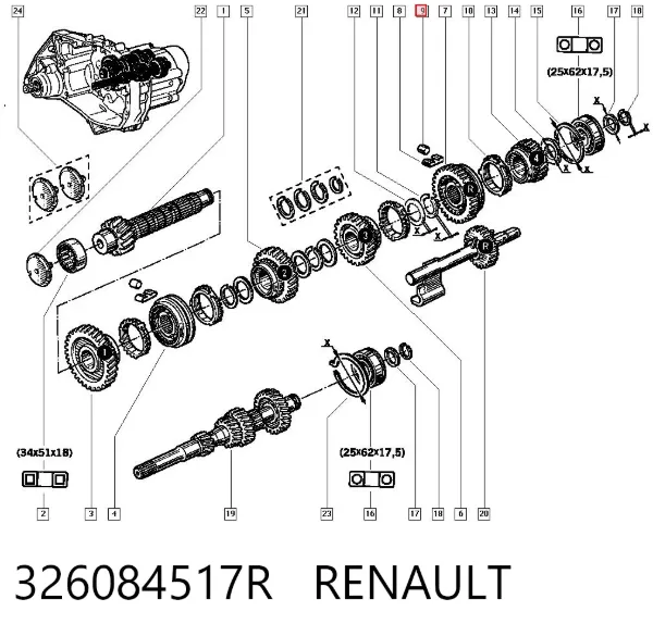  326084517R Renault (RVI)