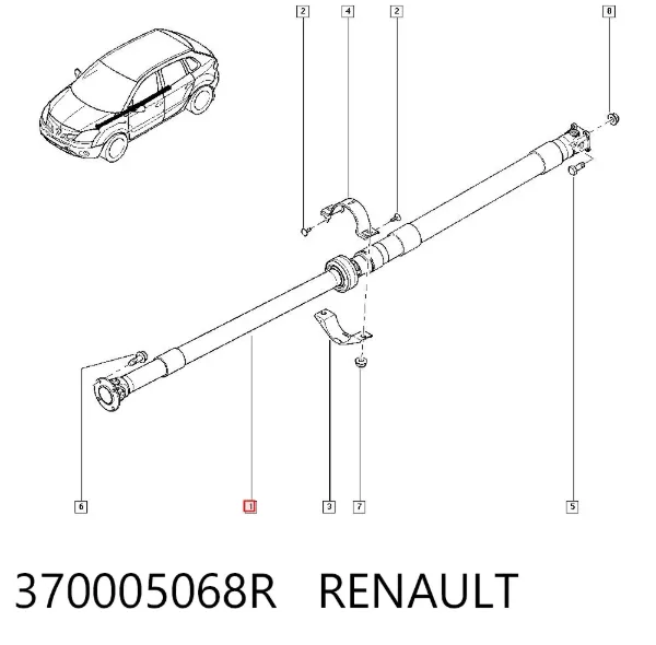 Cardán 370005068R Renault (RVI)