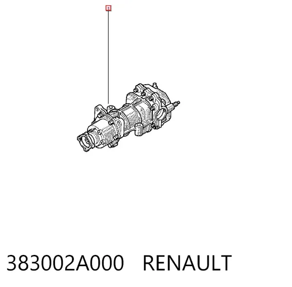 Eje trasero completo 383002A000 Renault (RVI)