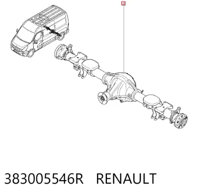 Eje trasero completo RENAULT 383005546R