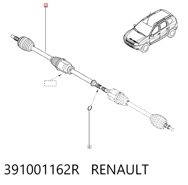 Junta homocinetica 391001162R Renault (RVI)