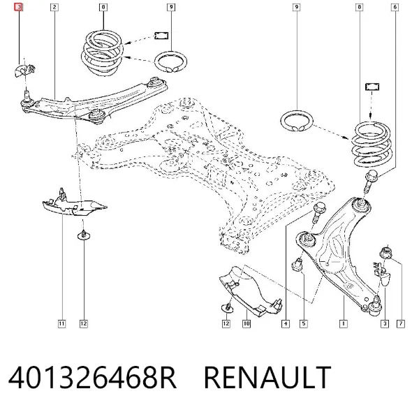 Protector de rótula 401326468R Renault (RVI)