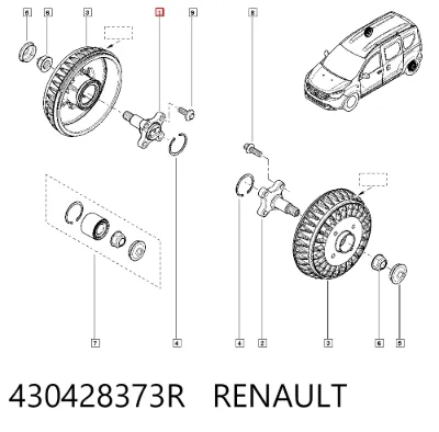 Mangueta trasera RENAULT 430428373R