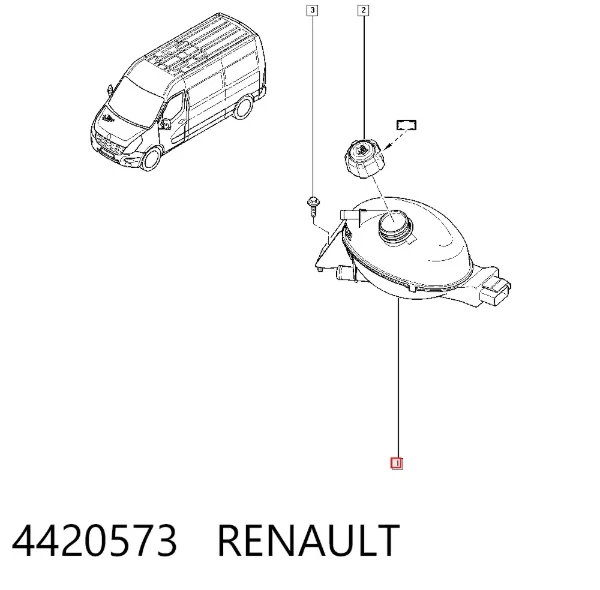 Vaso de expansión 4420573 Renault (RVI)
