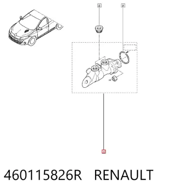 Cilindro principal de freno RENAULT 460115826R