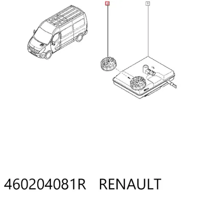Tapa del depósito del cilindro maestro de freno RENAULT 460204081R