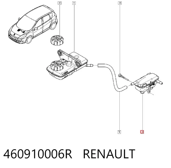 Depósito de líquido de frenos 460910006R Renault (RVI)