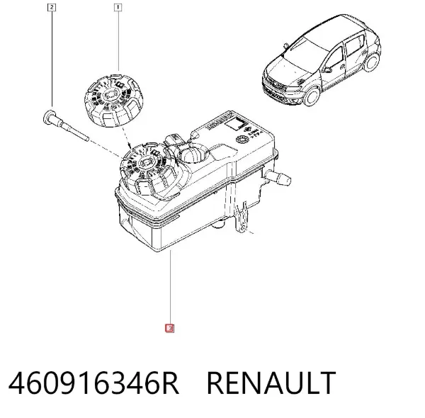 Depósito de líquido de frenos Renault LOGAN II