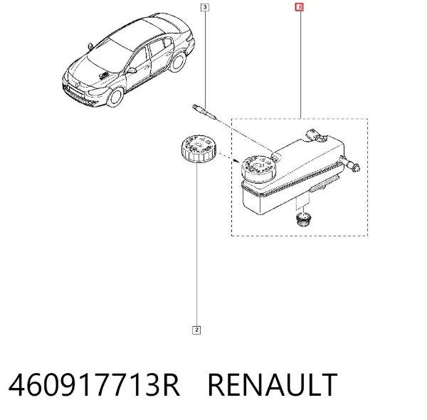 Depósito de líquido de frenos 460917713R Renault (RVI)