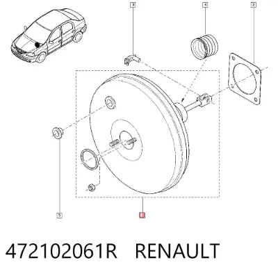 Servofreno RENAULT 472102061R