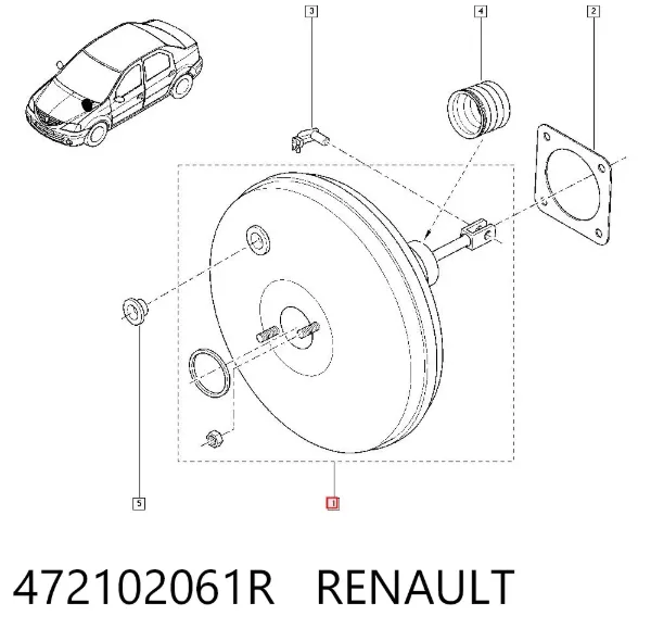 Servofreno 472102061R Renault (RVI)