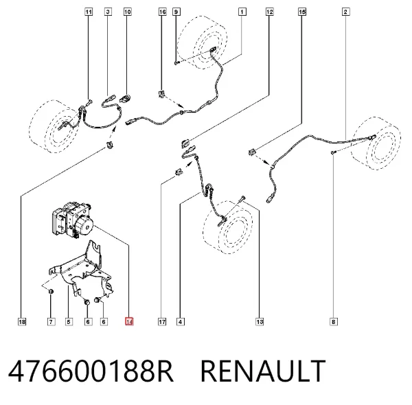 Módulo ABS Renault LOGAN II MCV