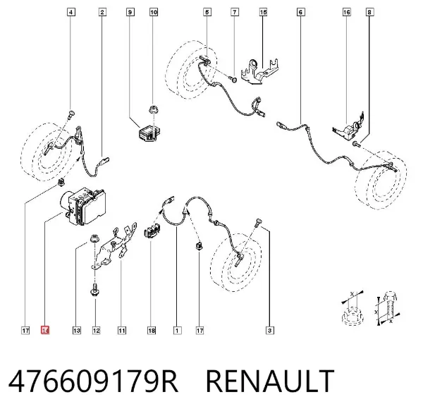 Módulo ABS Renault Master III