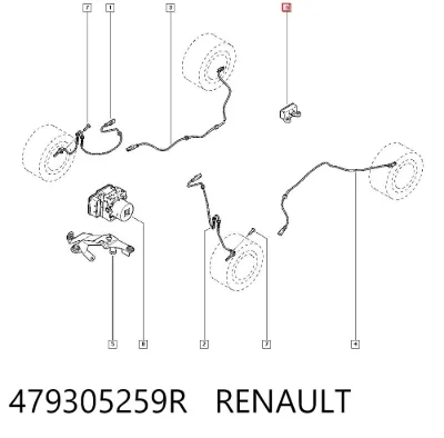 Sensor de aceleración lateral (ESP) RENAULT 479305259R