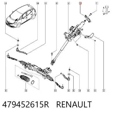 Sensor de ángulo de giro del volante RENAULT 479452615R