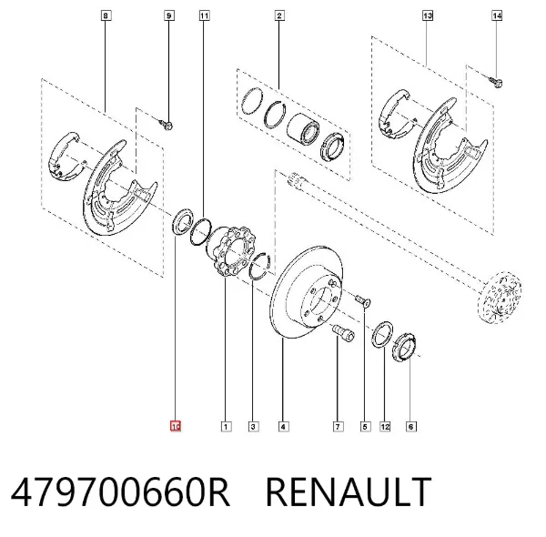 Anillo ABS 479700660R Renault (RVI)