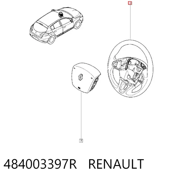Volante 484003397R Renault (RVI)