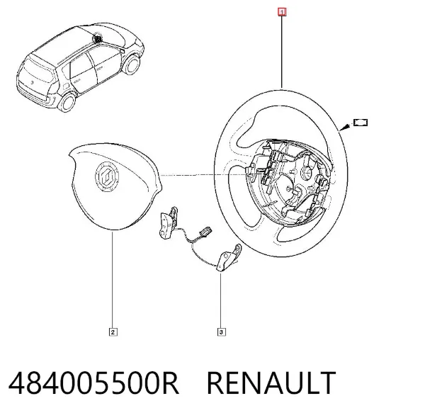 Volante 484005500R Renault (RVI)