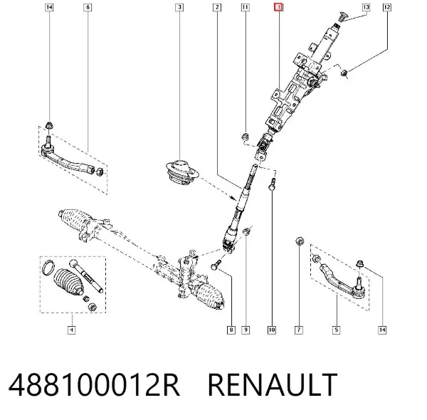 Columna dirección Renault Master III