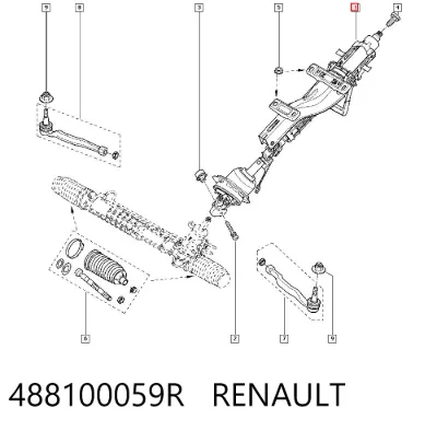 Columna de dirección RENAULT 488100059R