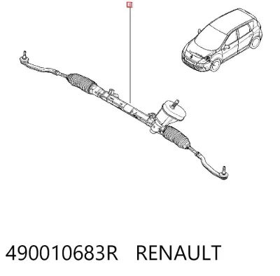 Cremallera de dirección RENAULT 490010683R