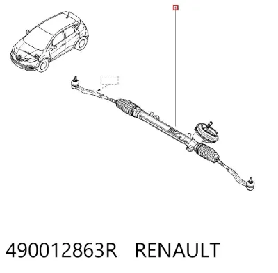 Cremallera de dirección RENAULT 490012863R