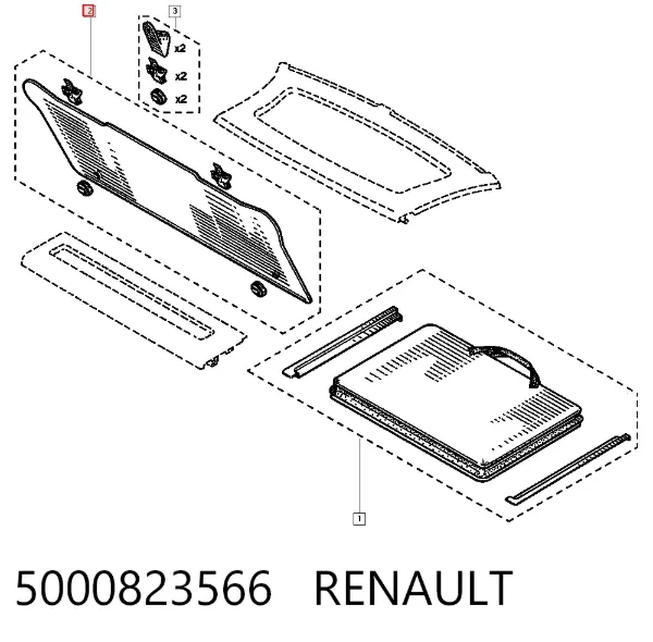 Pastillas de freno 5000823566 Renault (RVI)