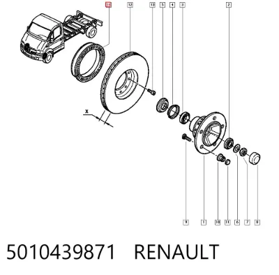 Anillo ABS RENAULT 5010439871