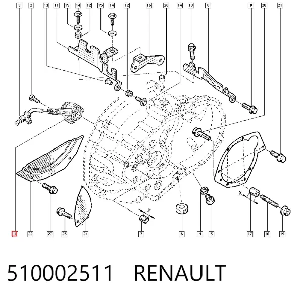 Desembrague central, embrague 510002511 Renault (RVI)