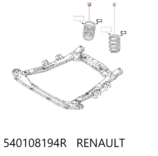 Muelle delantero 540108194R Renault (RVI)