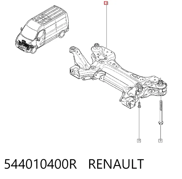 Puente delantero 544010400R Renault (RVI)