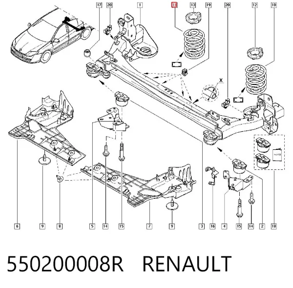 Muelle 550200008R Renault (RVI)