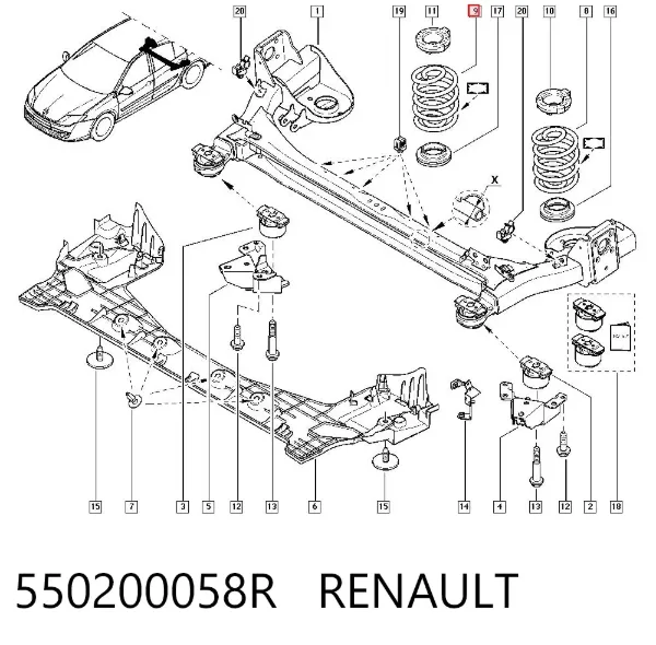 Muelle 550200058R Renault (RVI)