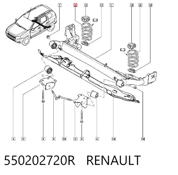 Muelle 550202720R Renault (RVI)