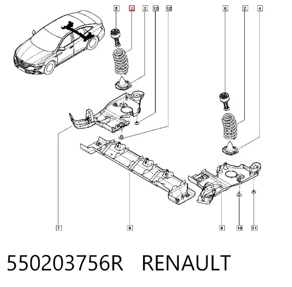 Muelle 550203756R Renault (RVI)