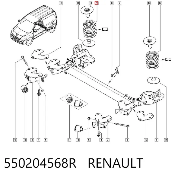 Muelle 550204568R Renault (RVI)