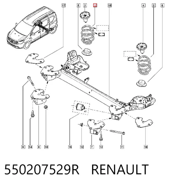 Muelle 550207529R Renault (RVI)