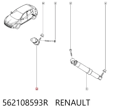 Amortiguador trasero RENAULT 562108593R