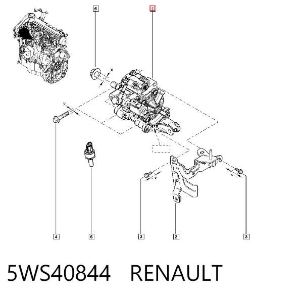 Bomba inyectora 5WS40844 Renault (RVI)