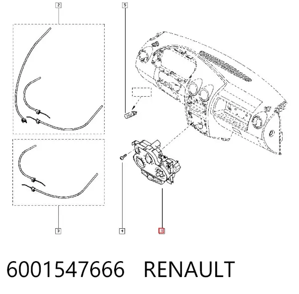 Unidad de control aire acondicionado 6001547666 Renault (RVI)
