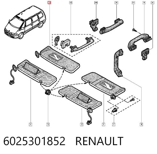 Parasol 6025301852 Renault (RVI)