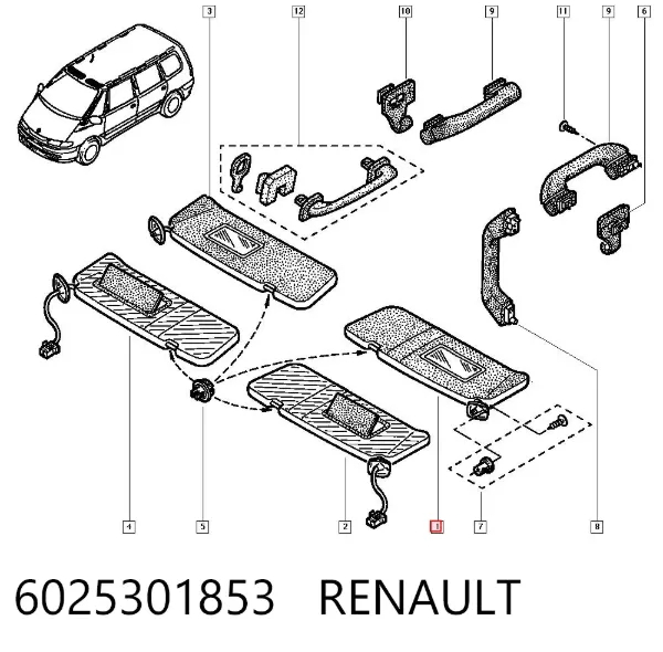 Parasol 6025301853 Renault (RVI)