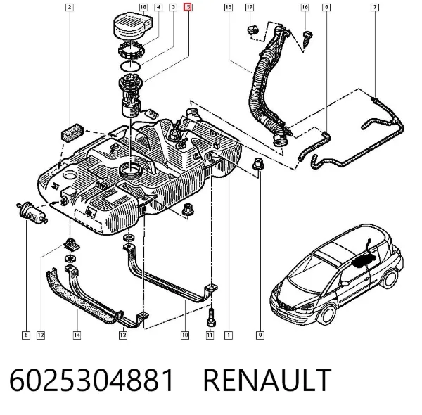Aforador 6025304881 Renault (RVI)