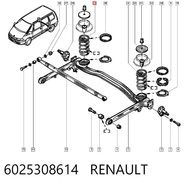 Muelle 6025308614 Renault (RVI)